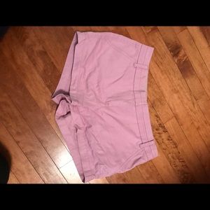 Pink J Crew Chino Shorts
